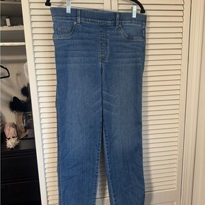 SPANX Women's Straight Leg Blue Jeans XL
